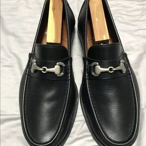 ALLEN EDMONDS ~ Black Leather AREZZO BIT LOAFERS